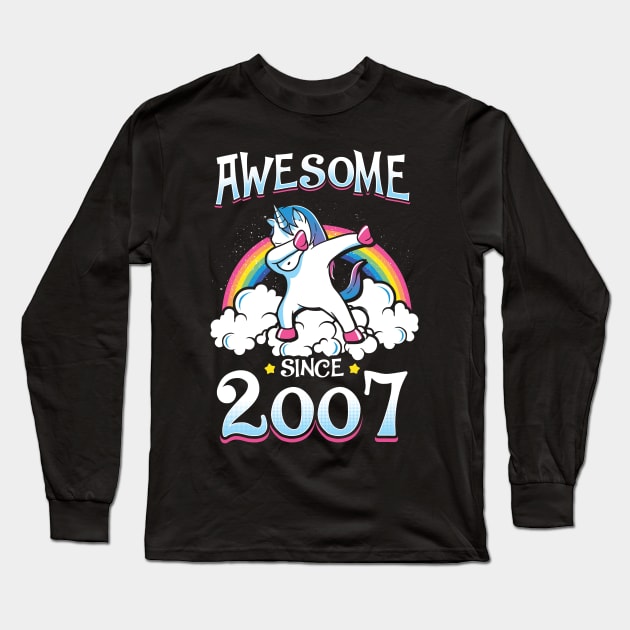 Awesome Since 2007 Long Sleeve T-Shirt by KsuAnn